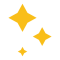 Icone de trois étoiles jaunes